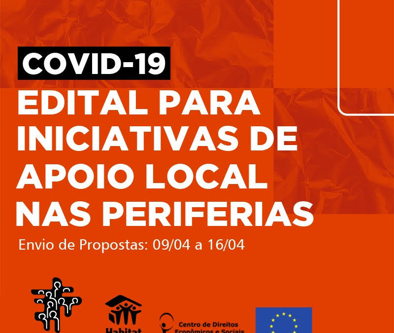 Edital para iniciativas de apoio local nas periferias