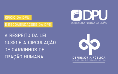 Ofício da DPU e Recomendações da DPE a respeito da Lei 10.531 – Carrinheiros